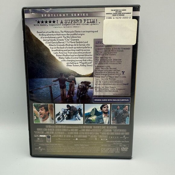 The Motorcycle Diaries DVD Spotlight Series Gael Garcia Bernal 2004 Focus - Picture 2 of 3